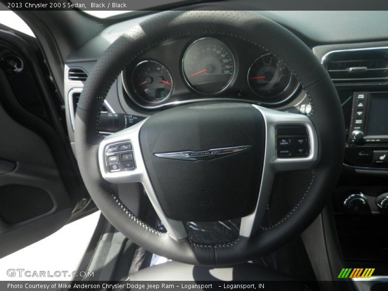 Black / Black 2013 Chrysler 200 S Sedan