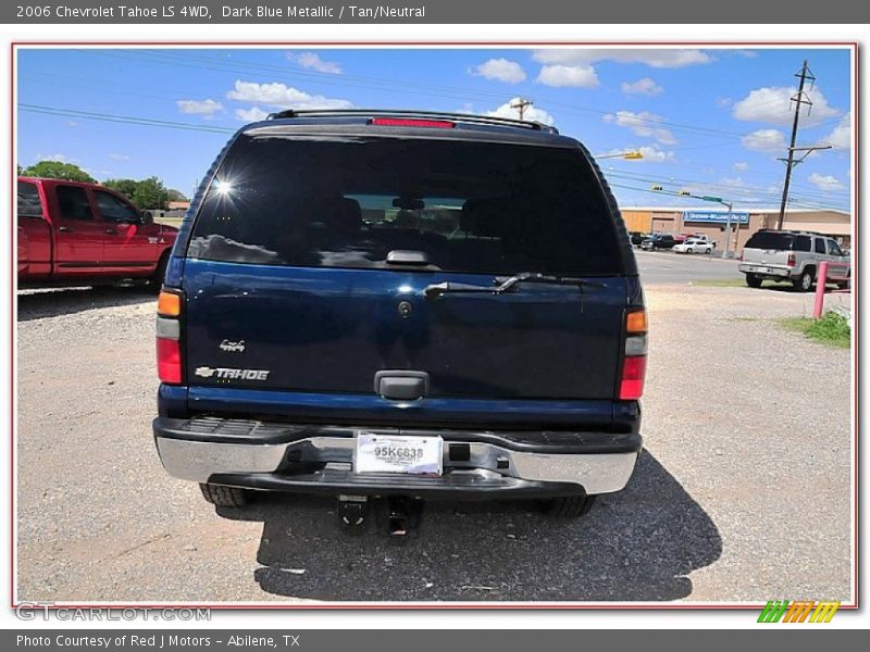 Dark Blue Metallic / Tan/Neutral 2006 Chevrolet Tahoe LS 4WD