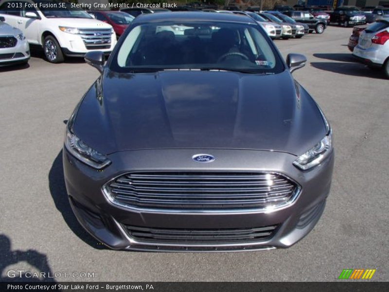 Sterling Gray Metallic / Charcoal Black 2013 Ford Fusion SE