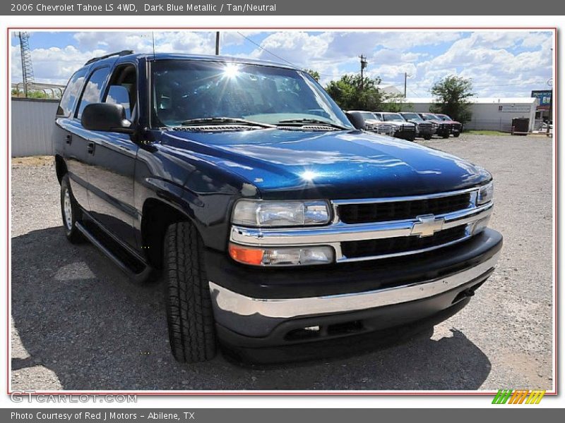 Dark Blue Metallic / Tan/Neutral 2006 Chevrolet Tahoe LS 4WD