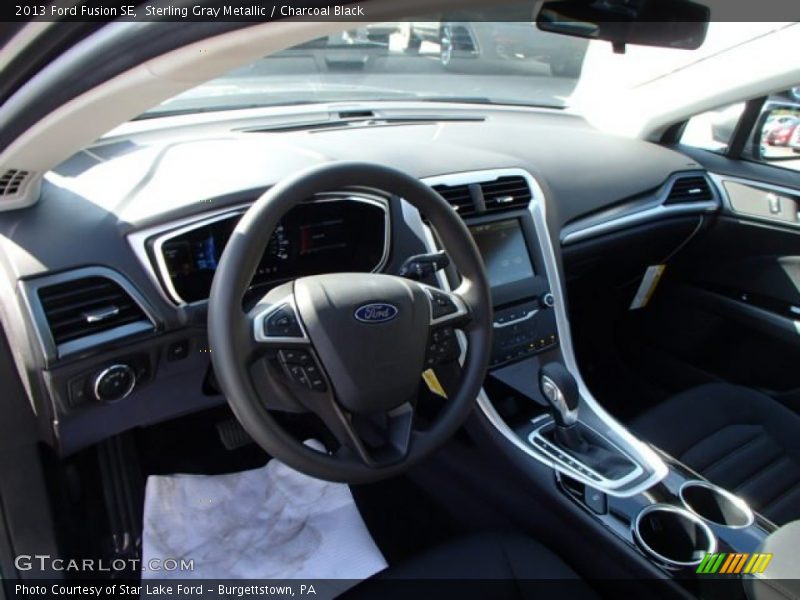 Sterling Gray Metallic / Charcoal Black 2013 Ford Fusion SE