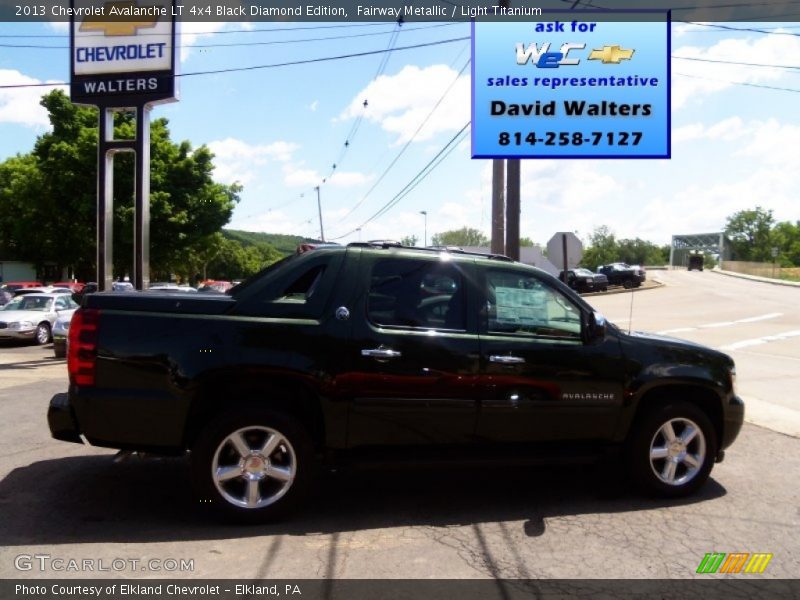 Fairway Metallic / Light Titanium 2013 Chevrolet Avalanche LT 4x4 Black Diamond Edition