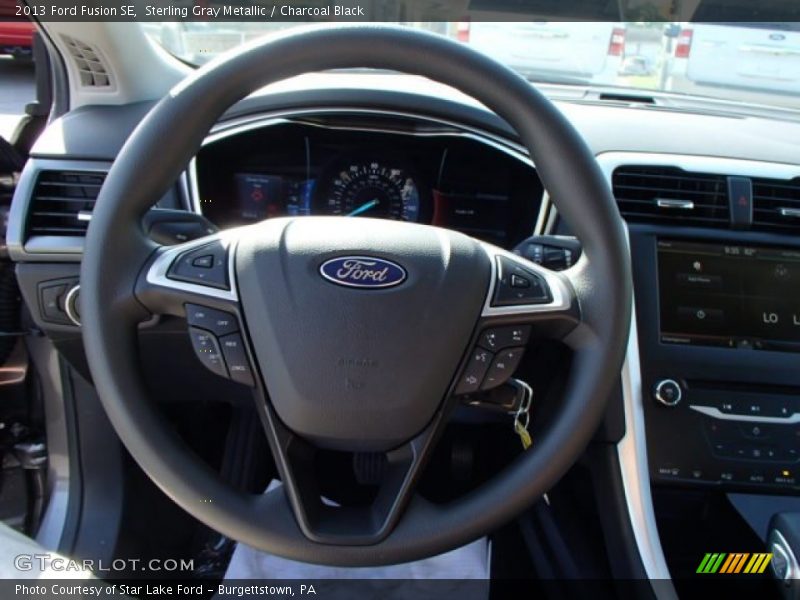 Sterling Gray Metallic / Charcoal Black 2013 Ford Fusion SE