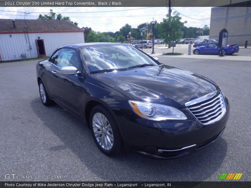 Black / Black 2013 Chrysler 200 Limited Hard Top Convertible