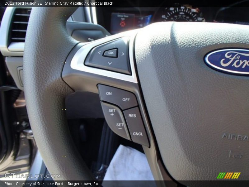 Sterling Gray Metallic / Charcoal Black 2013 Ford Fusion SE