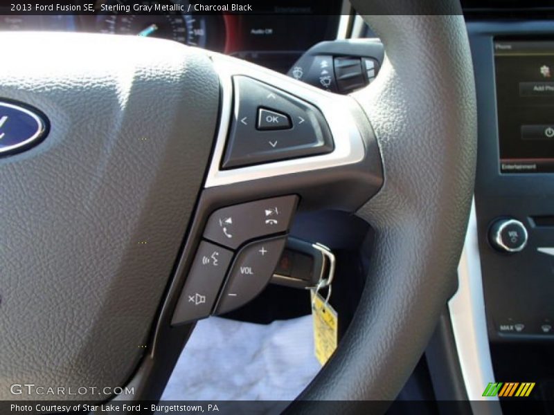 Sterling Gray Metallic / Charcoal Black 2013 Ford Fusion SE