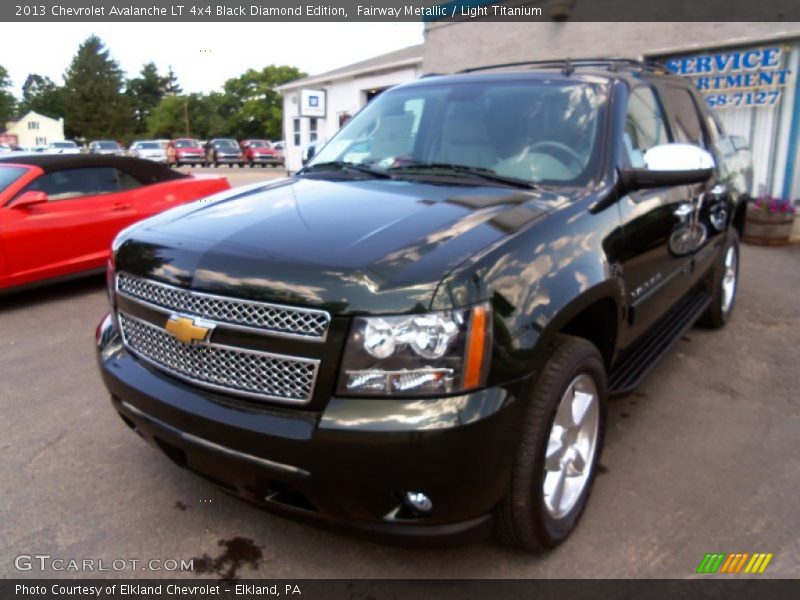 Fairway Metallic / Light Titanium 2013 Chevrolet Avalanche LT 4x4 Black Diamond Edition