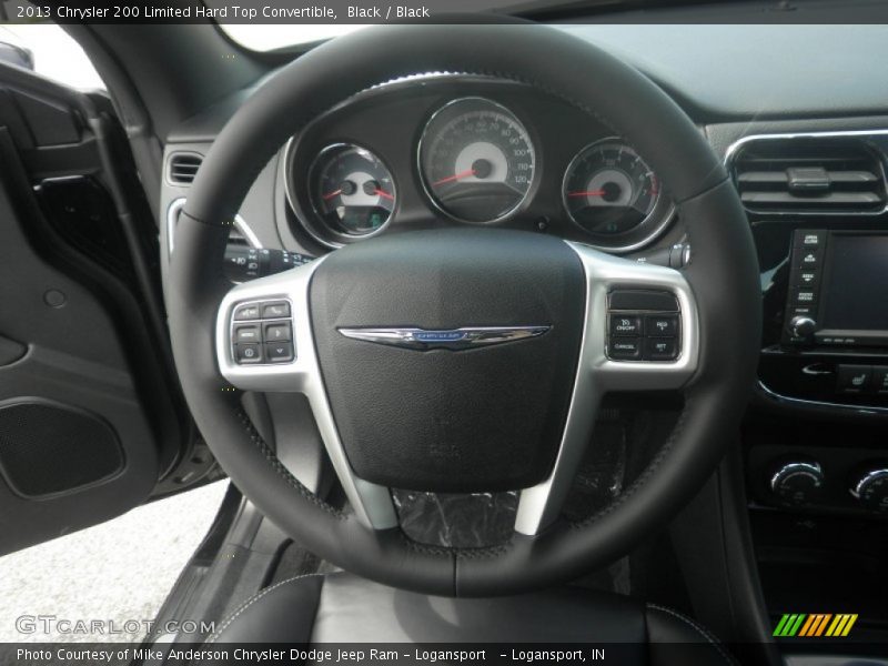 Black / Black 2013 Chrysler 200 Limited Hard Top Convertible