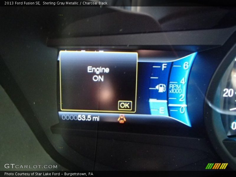 Sterling Gray Metallic / Charcoal Black 2013 Ford Fusion SE