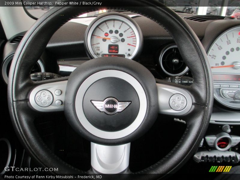 Pepper White / Black/Grey 2009 Mini Cooper Hardtop