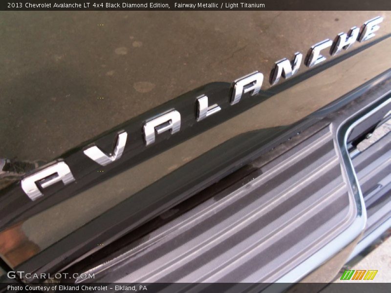 Fairway Metallic / Light Titanium 2013 Chevrolet Avalanche LT 4x4 Black Diamond Edition