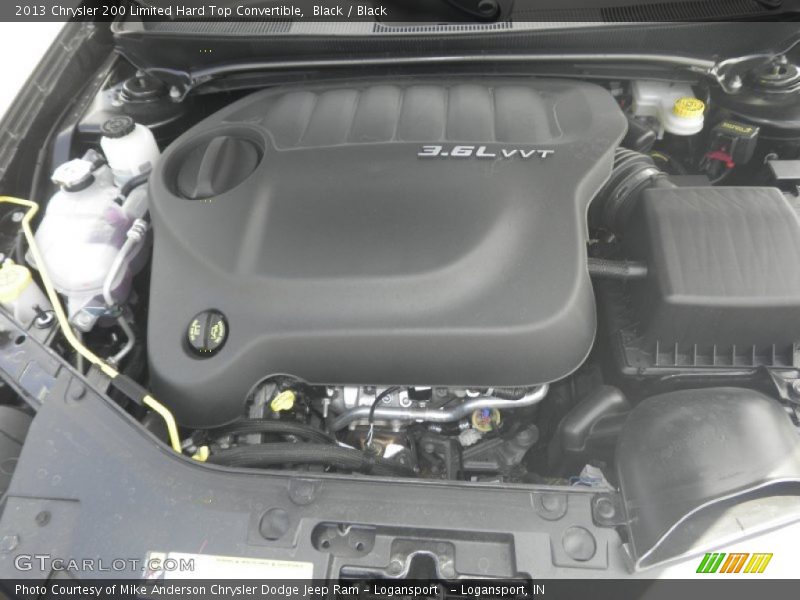 Black / Black 2013 Chrysler 200 Limited Hard Top Convertible