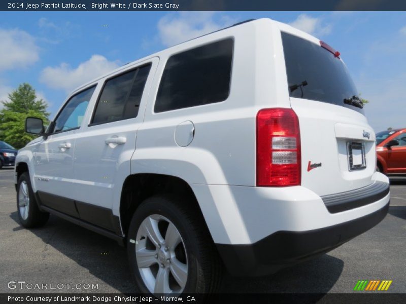 Bright White / Dark Slate Gray 2014 Jeep Patriot Latitude