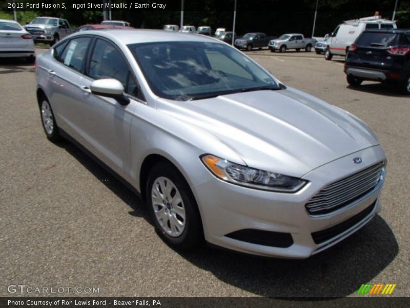 Ingot Silver Metallic / Earth Gray 2013 Ford Fusion S