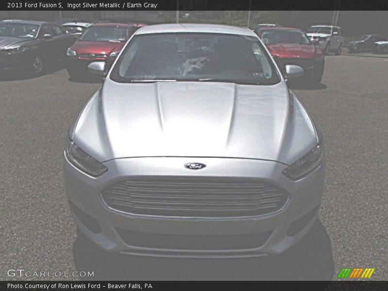 Ingot Silver Metallic / Earth Gray 2013 Ford Fusion S