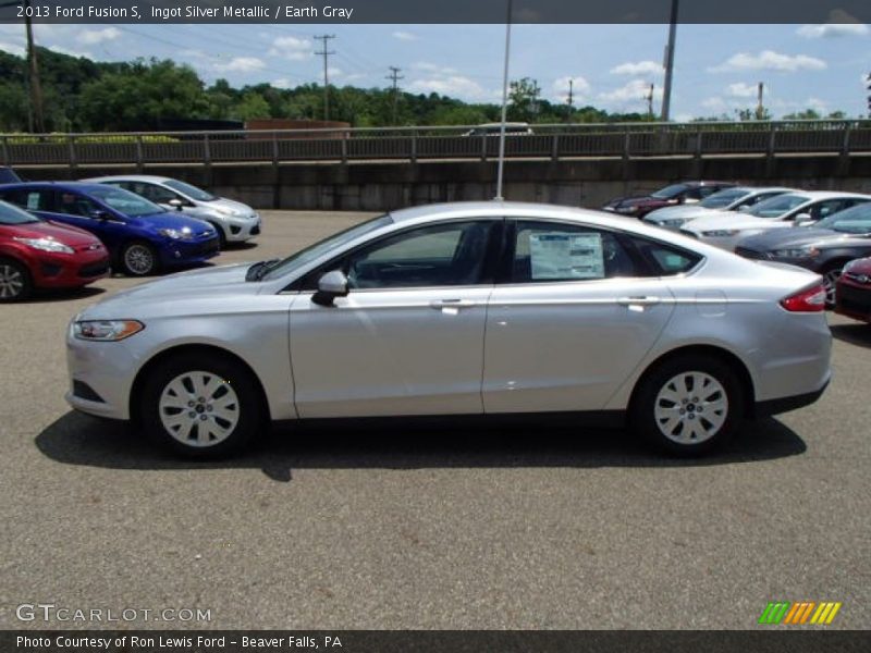Ingot Silver Metallic / Earth Gray 2013 Ford Fusion S