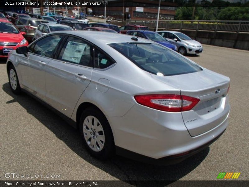 Ingot Silver Metallic / Earth Gray 2013 Ford Fusion S