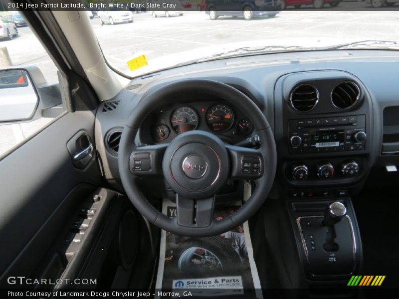 Bright White / Dark Slate Gray 2014 Jeep Patriot Latitude