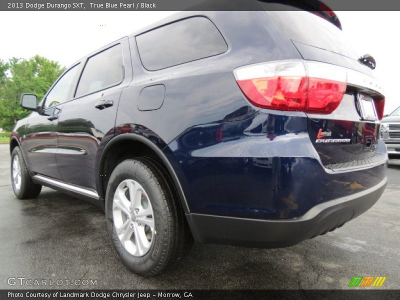 True Blue Pearl / Black 2013 Dodge Durango SXT