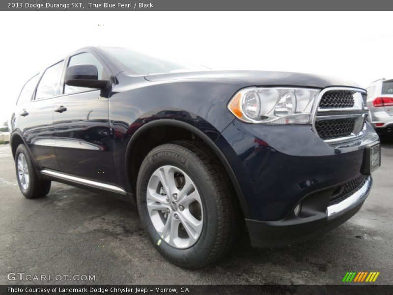True Blue Pearl / Black 2013 Dodge Durango SXT