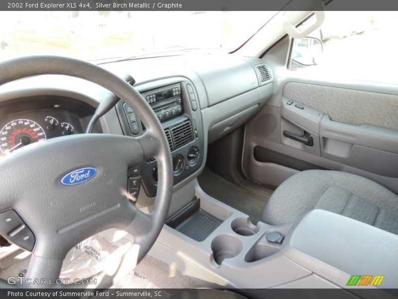 Silver Birch Metallic / Graphite 2002 Ford Explorer XLS 4x4