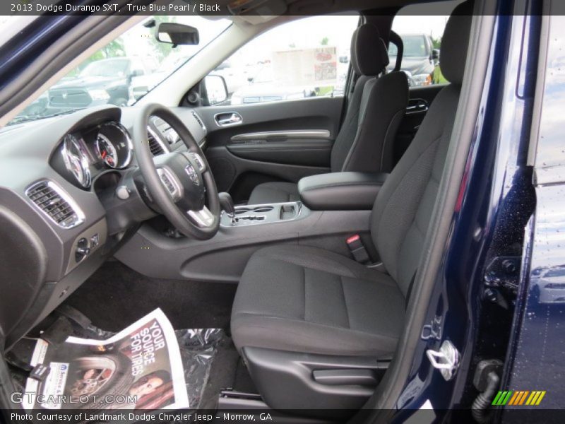 True Blue Pearl / Black 2013 Dodge Durango SXT