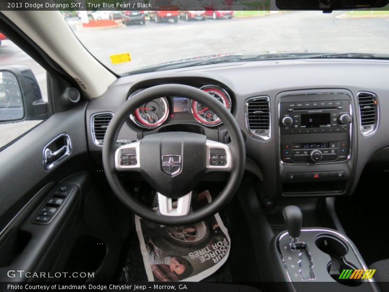 True Blue Pearl / Black 2013 Dodge Durango SXT