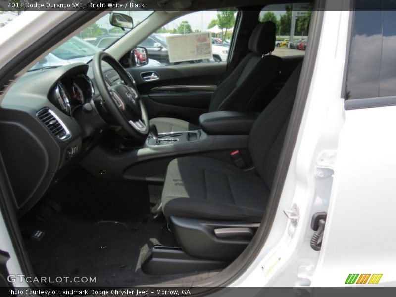 Bright White / Black 2013 Dodge Durango SXT