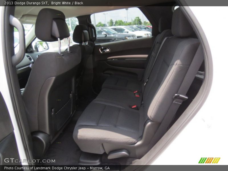 Bright White / Black 2013 Dodge Durango SXT