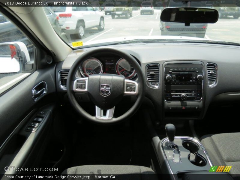 Bright White / Black 2013 Dodge Durango SXT