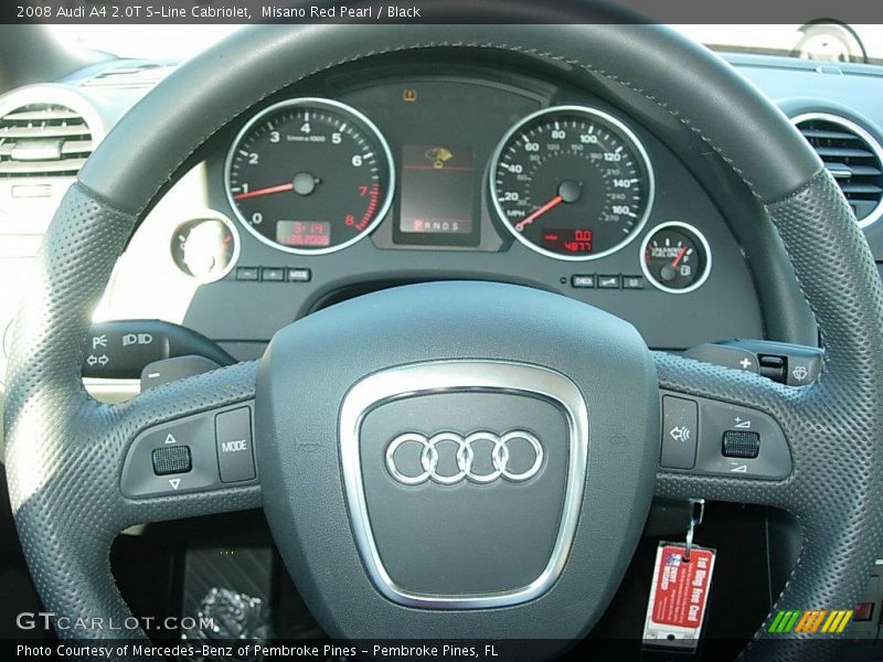 Misano Red Pearl / Black 2008 Audi A4 2.0T S-Line Cabriolet