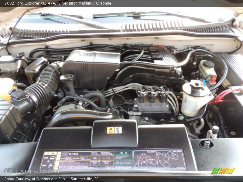 Silver Birch Metallic / Graphite 2002 Ford Explorer XLS 4x4