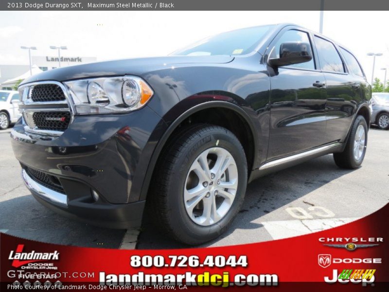 Maximum Steel Metallic / Black 2013 Dodge Durango SXT