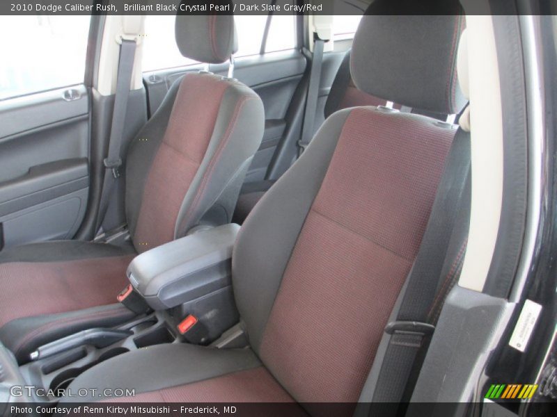 Brilliant Black Crystal Pearl / Dark Slate Gray/Red 2010 Dodge Caliber Rush