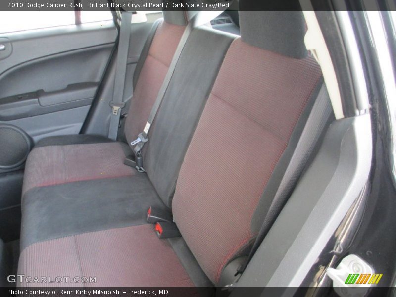Brilliant Black Crystal Pearl / Dark Slate Gray/Red 2010 Dodge Caliber Rush
