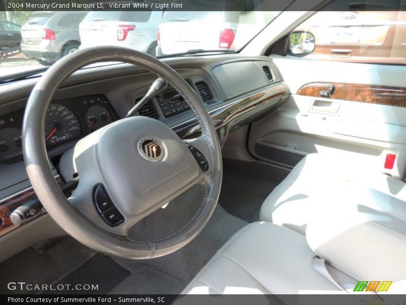 Vibrant White / Light Flint 2004 Mercury Grand Marquis LS