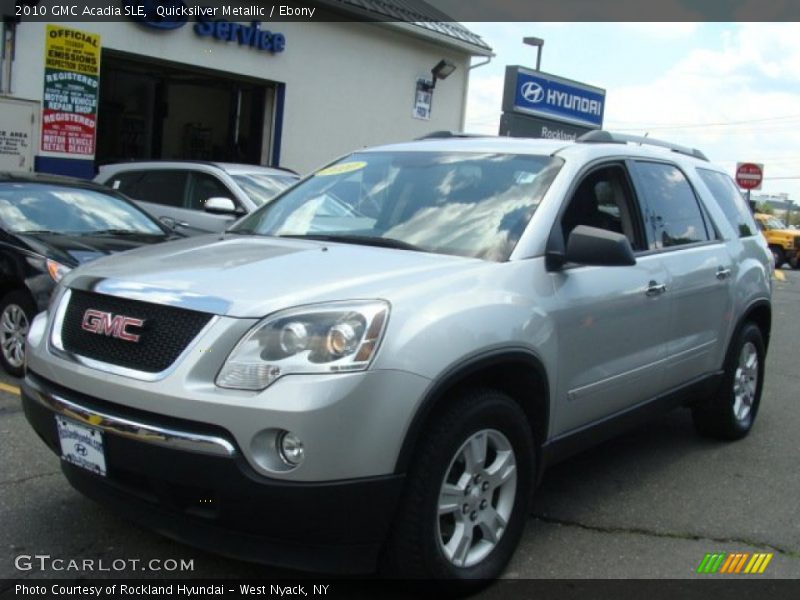 Quicksilver Metallic / Ebony 2010 GMC Acadia SLE