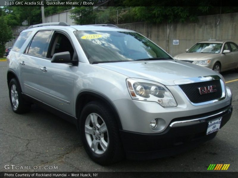 Quicksilver Metallic / Ebony 2010 GMC Acadia SLE