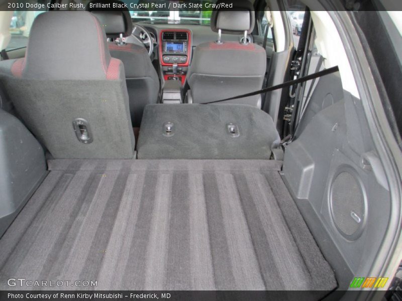 Brilliant Black Crystal Pearl / Dark Slate Gray/Red 2010 Dodge Caliber Rush
