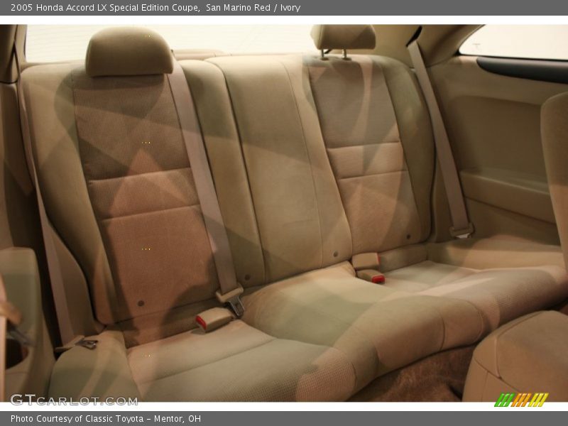Rear Seat of 2005 Accord LX Special Edition Coupe