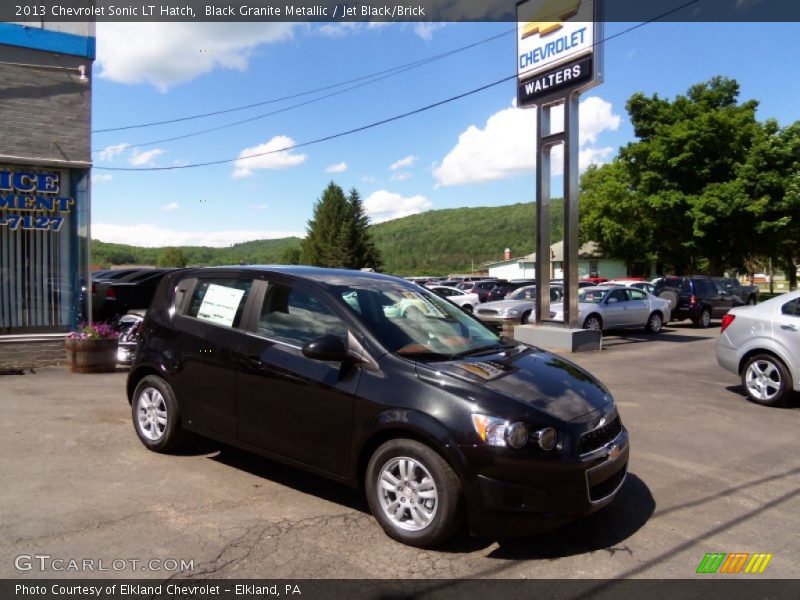 Black Granite Metallic / Jet Black/Brick 2013 Chevrolet Sonic LT Hatch