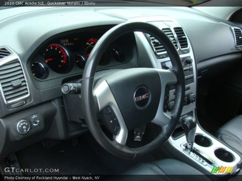 Quicksilver Metallic / Ebony 2010 GMC Acadia SLE
