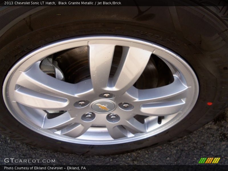Black Granite Metallic / Jet Black/Brick 2013 Chevrolet Sonic LT Hatch