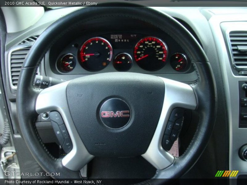 Quicksilver Metallic / Ebony 2010 GMC Acadia SLE