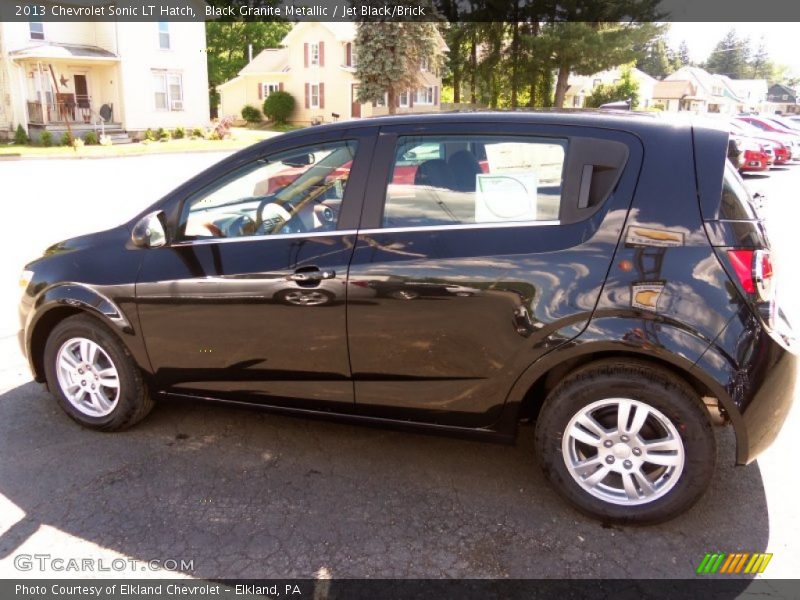 Black Granite Metallic / Jet Black/Brick 2013 Chevrolet Sonic LT Hatch