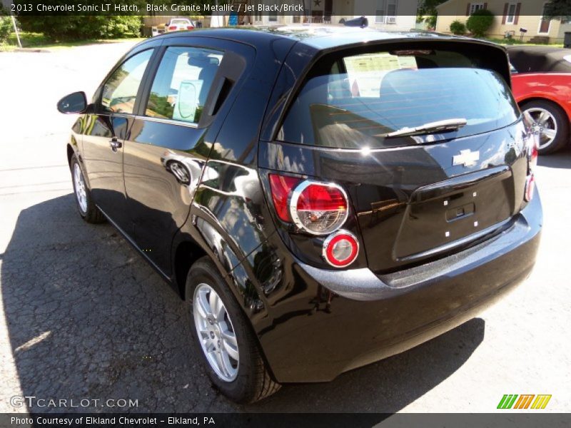 Black Granite Metallic / Jet Black/Brick 2013 Chevrolet Sonic LT Hatch