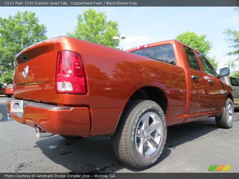 Copperhead Pearl / Black/Diesel Gray 2013 Ram 1500 Express Quad Cab