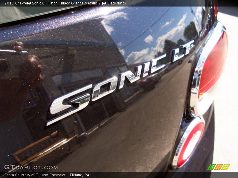 Black Granite Metallic / Jet Black/Brick 2013 Chevrolet Sonic LT Hatch
