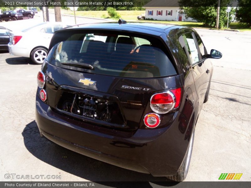 Black Granite Metallic / Jet Black/Brick 2013 Chevrolet Sonic LT Hatch