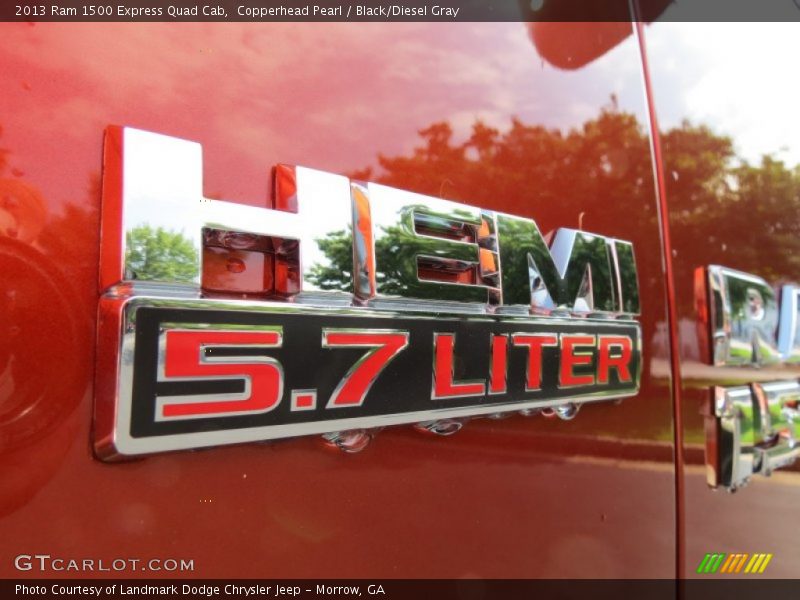 Copperhead Pearl / Black/Diesel Gray 2013 Ram 1500 Express Quad Cab